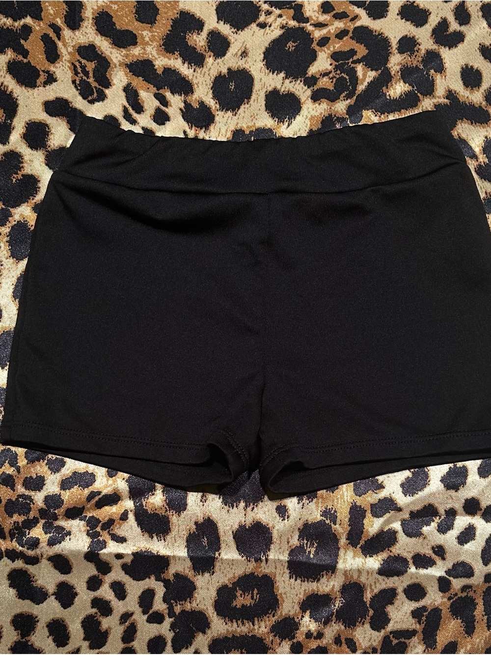 More Than Magic Kids Black Spandex Athletic Shorts